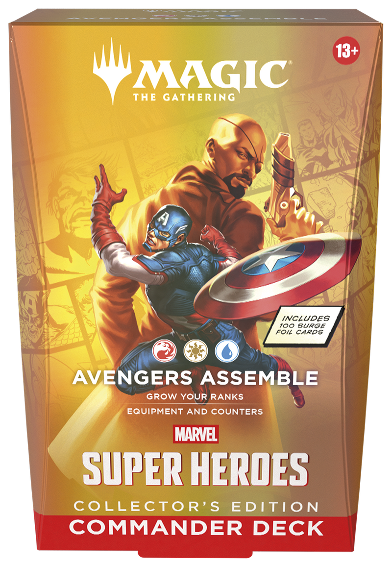 MTG - Universes Beyond: Marvel Super Heroes - Commander Deck - Set of 4 - Collector's Edition (Pre-Order)