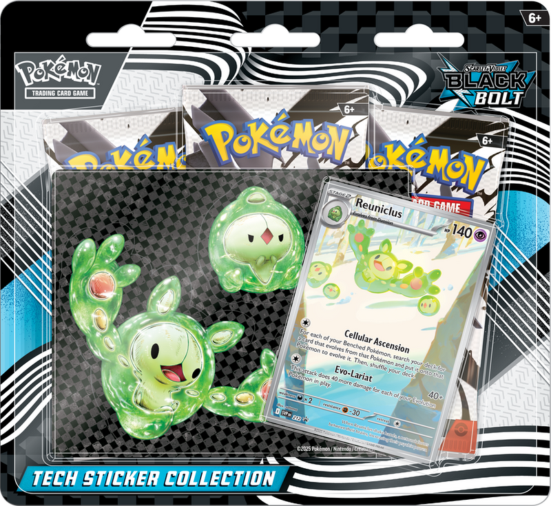 Pokemon Black Bolt Tech Sticker Collection