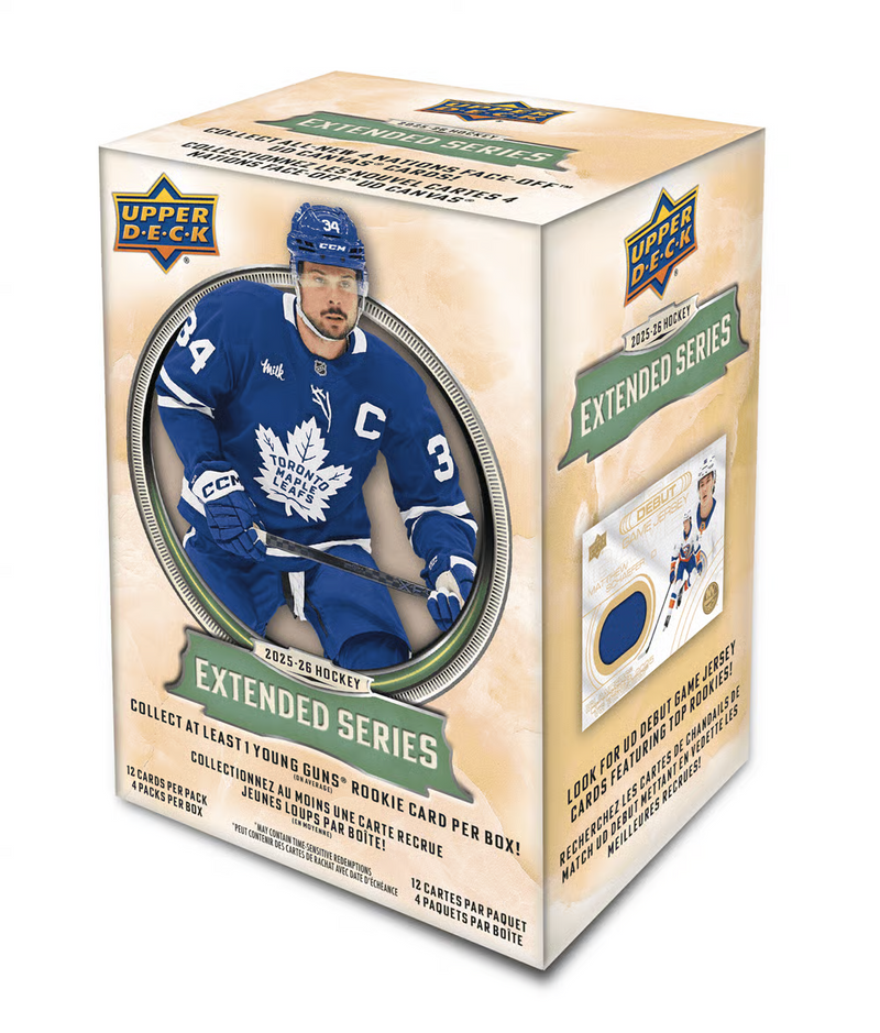 Upper Deck 2025-26 Extended Series Hockey Blaster Box