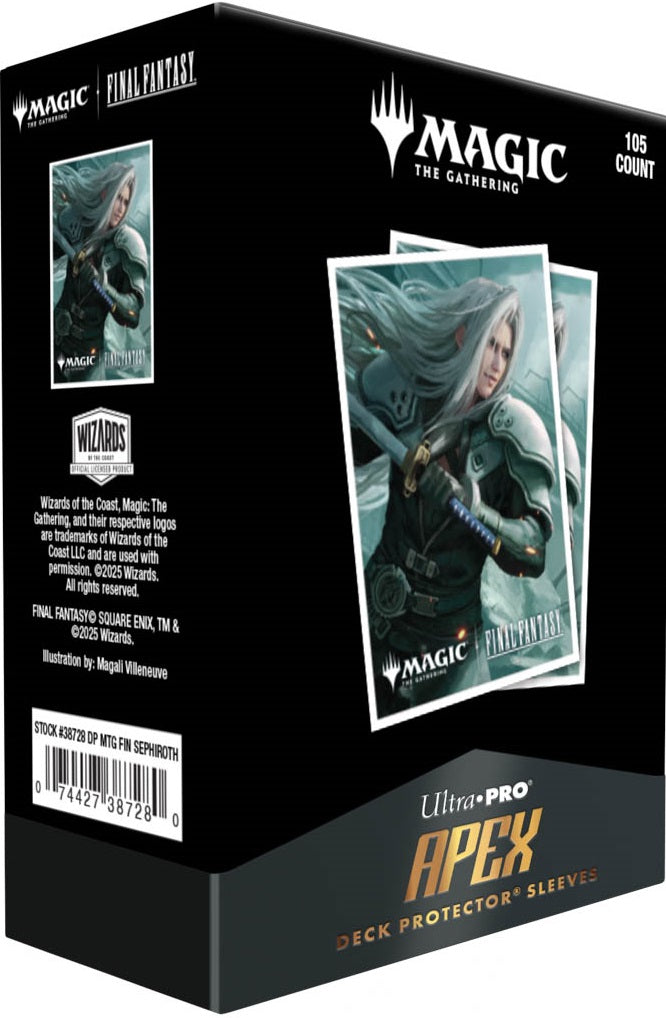 UltraPro Apex Standard Card Sleeves 105ct - MTG Universes Beyond: Final Fantasy Sephiroth
