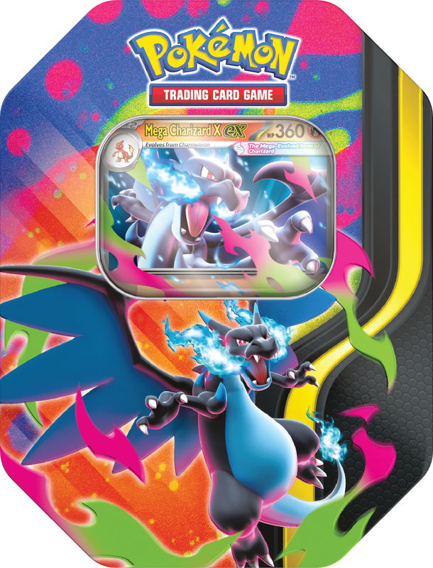 Pokemon Mega Charizard Tin - Mega Charizard X ex