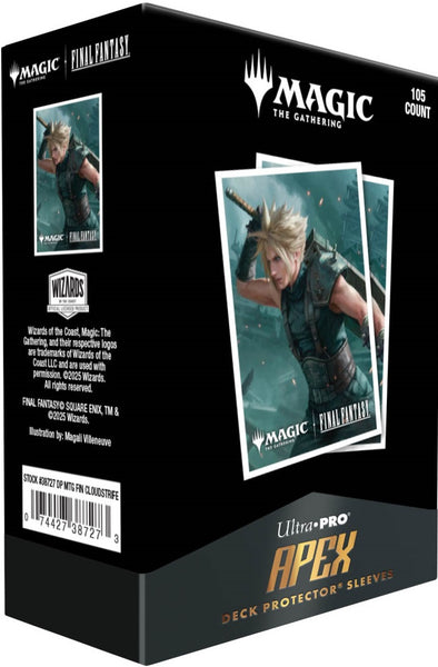 Ultra Pro Apex Standard Card Sleeves 105ct - MTG Universes Beyond: Final Fantasy Cloud