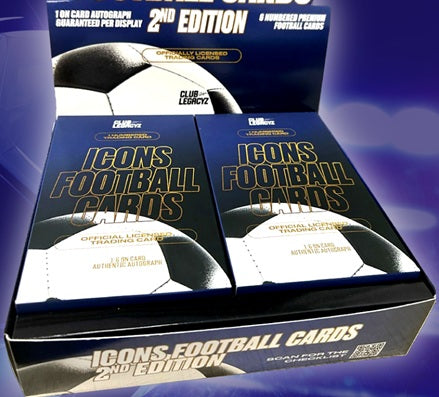 2025 Club Legacyz Icons Soccer Second Edition Hobby Box Pack