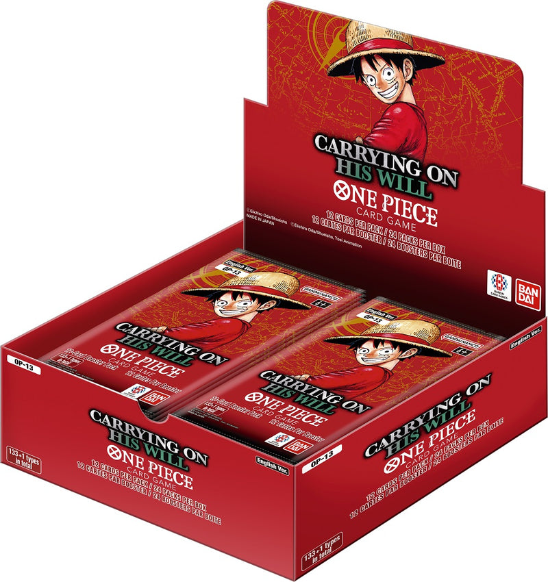 One Piece OP-13 Booster Box Carrying On His Will