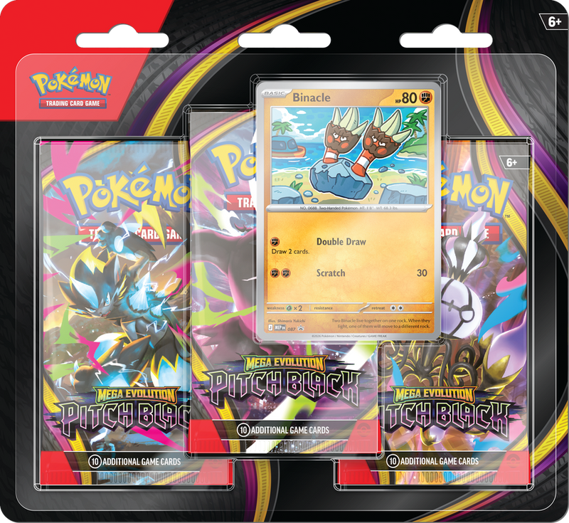Pokemon Pitch Black 3 Pack Blister (Shock Drop)