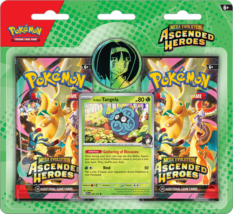 Pokemon ME2.5 Ascended Heroes 2-Pack Blister Collection Erika
