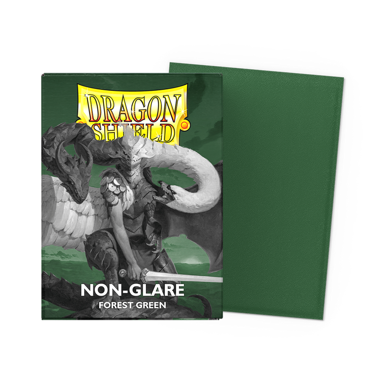 Dragon Shield Matte Forest Green Sleeves (Non Glare)