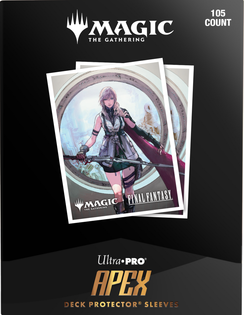 Ultra Pro Apex Standard Card Sleeves 105ct - MTG Universes Beyond: Final Fantasy Premium W Lightning