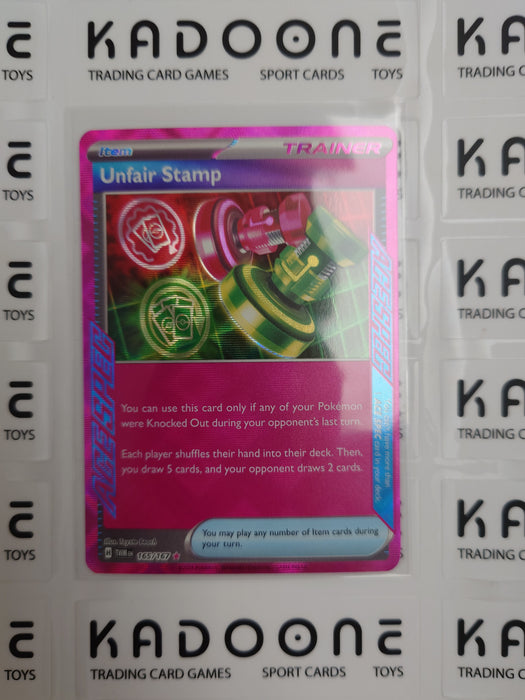 Pokemon Unfair Stamp 165/167