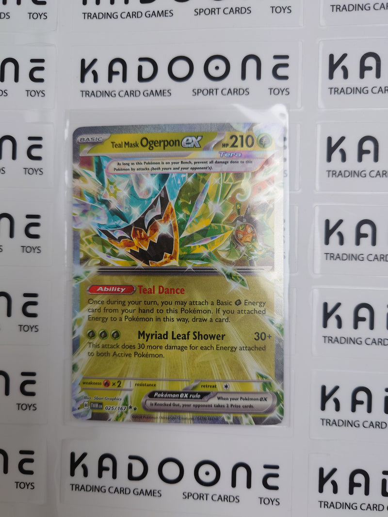 Pokemon Teal Mask Ogerpon Ex 025/167