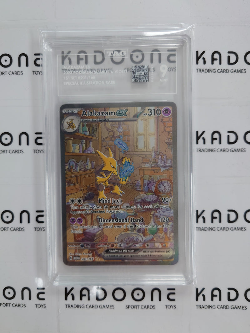 Pokemon Alakazam ex 201/165 TAG 9