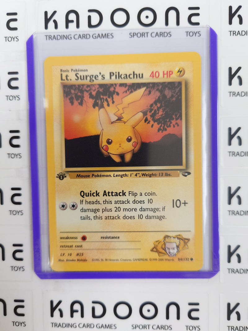 Pokemon Lt. Surge's Pikachu 84/132