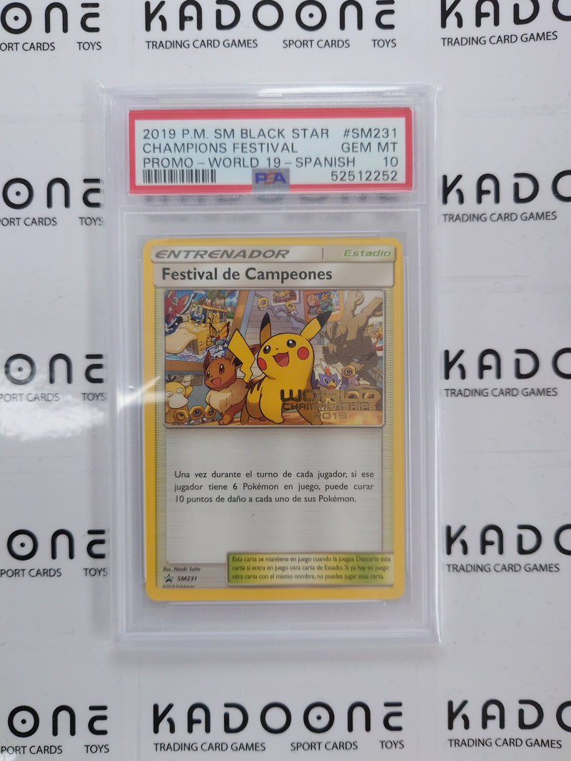 PSA 10 Champions Festival SM231 2019 World Champions Promo Spanish Pokemon
