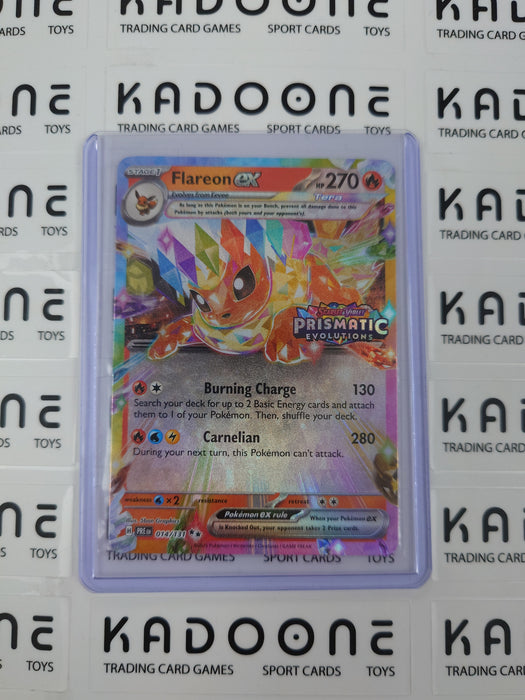 Pokemon Flareon ex (Prismatic Evolutions Stamp) 014/131