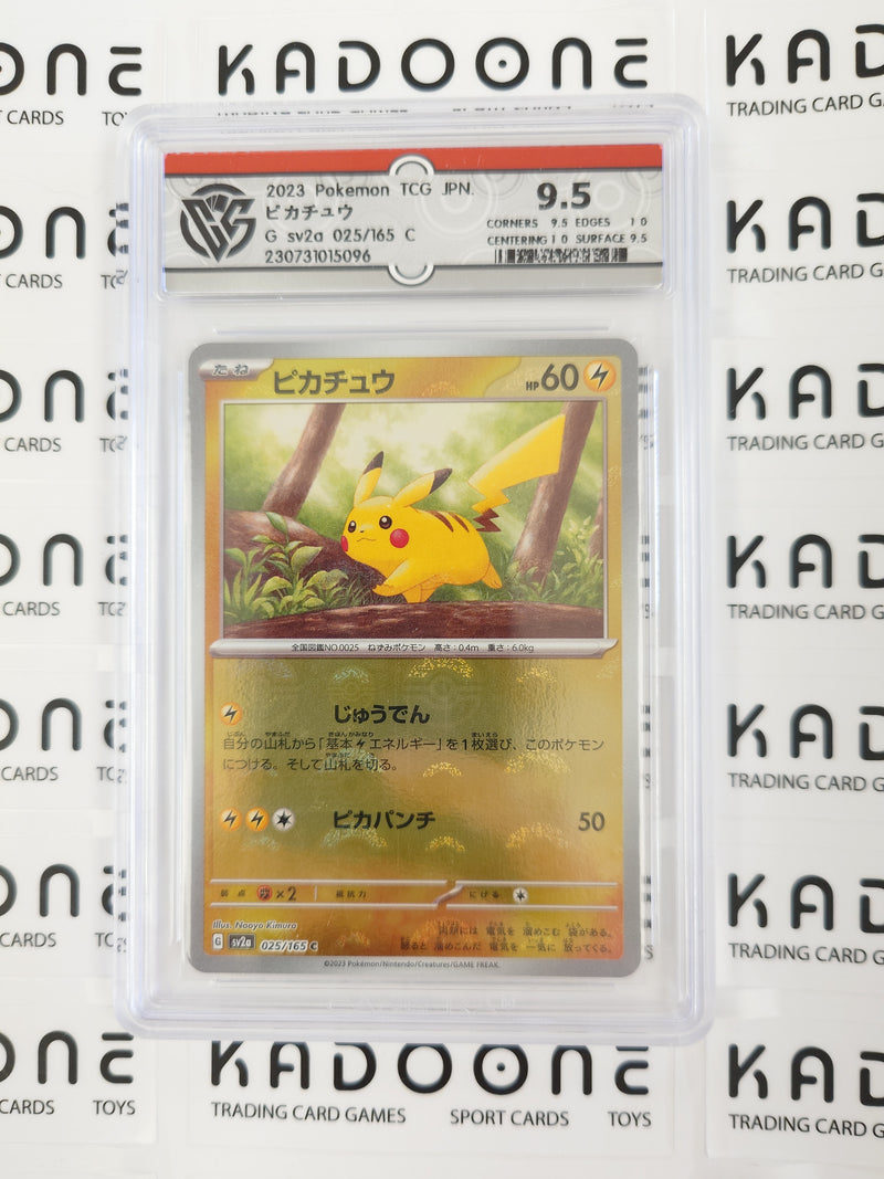 Pokemon Pikachu (JP) 025/165 Reverse Holo CCG 9.5