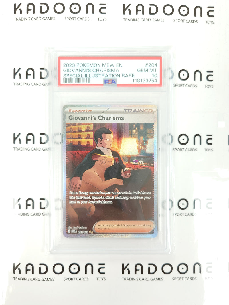 Pokemon Giovanni's Chrisma 204/165 PSA10