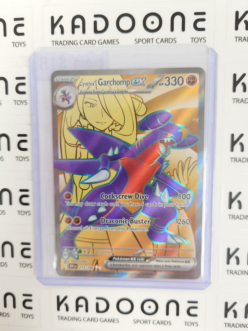 Pokemon Cynthia's Garchomp ex 215/182