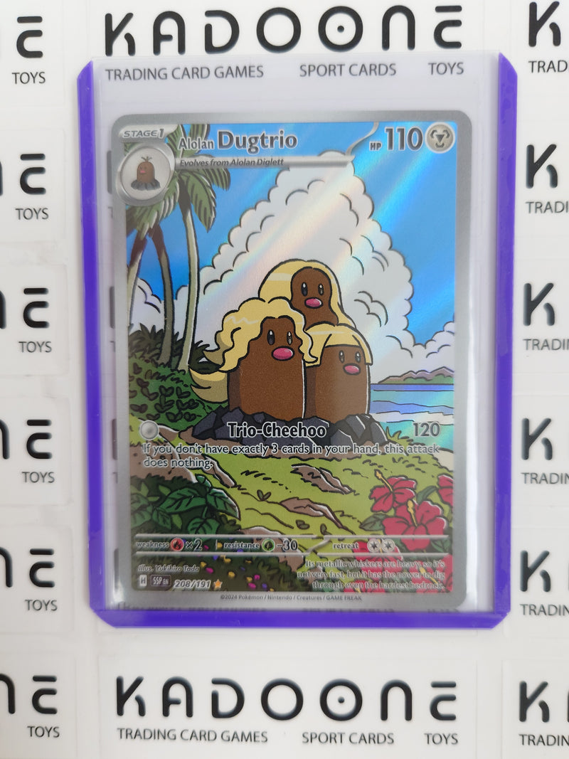 Pokemon Alolan Dugtrio 208/191