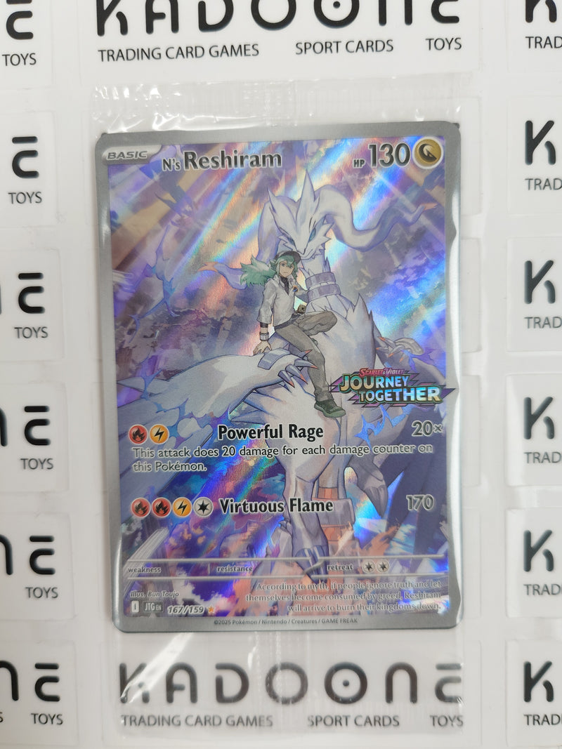 Pokemon N's Reshiram (Journey Together Stamped) 167/159