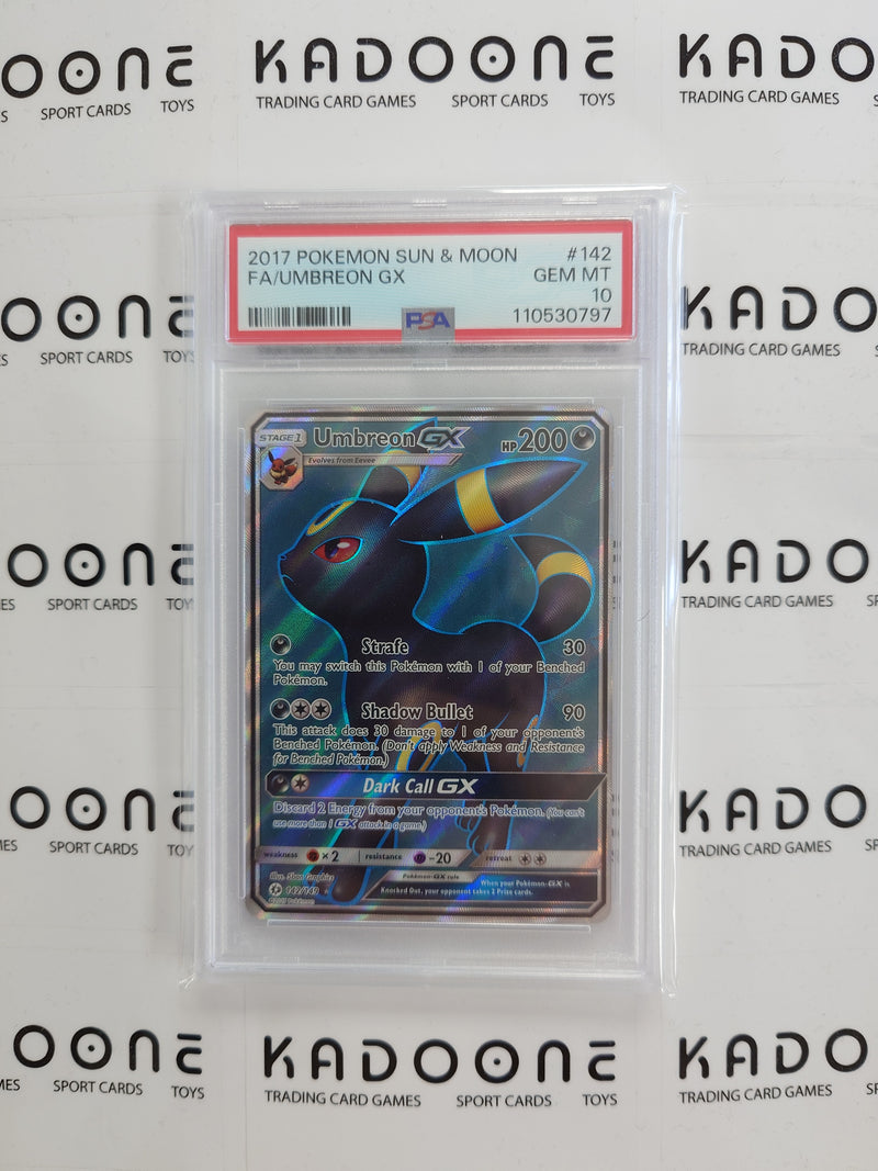 Pokemon 2017 Sun&Moon Umbreon GX PSA 10 (142/149)