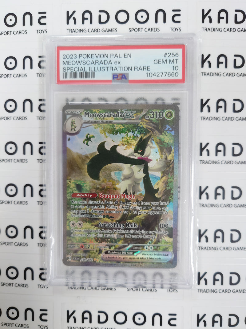 Pokemon Meowscarada ex 256/193 - PSA 10