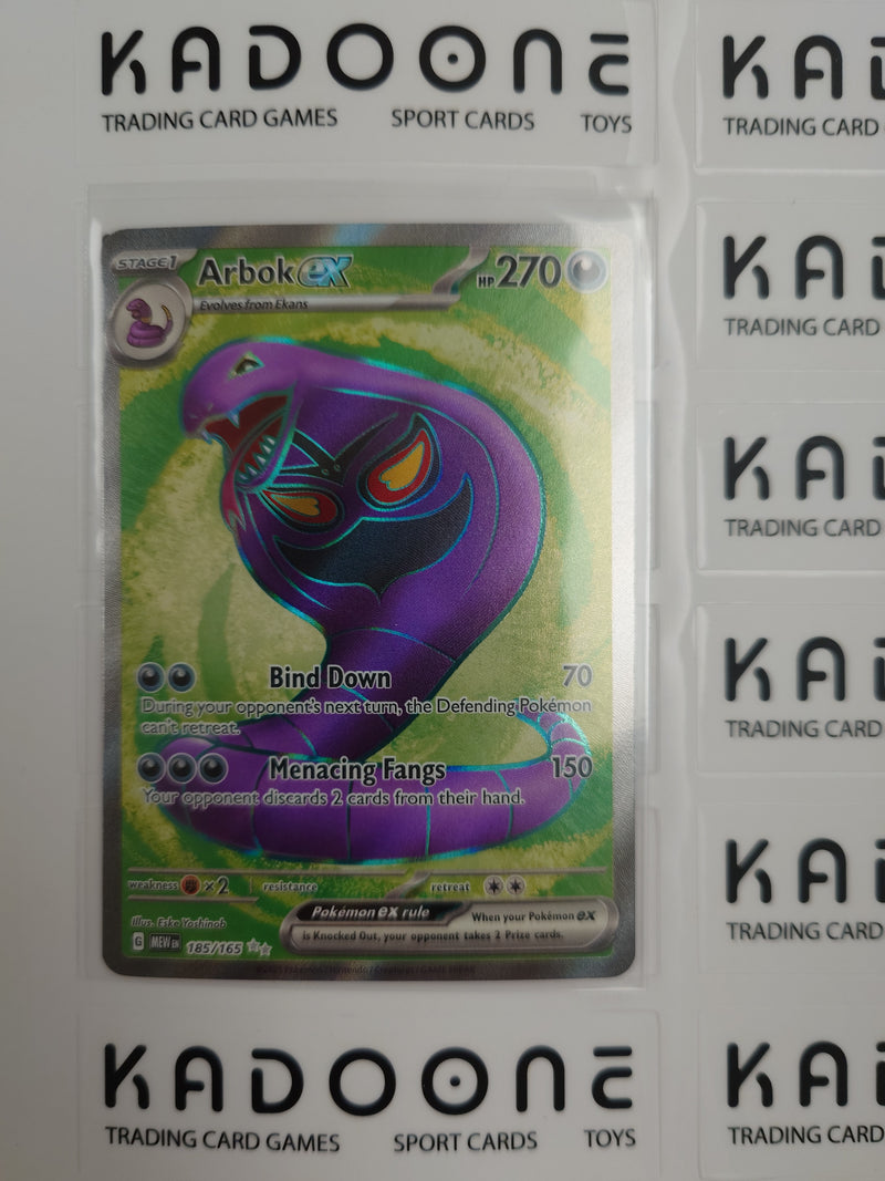 Pokemon Arbok Ex 185/165