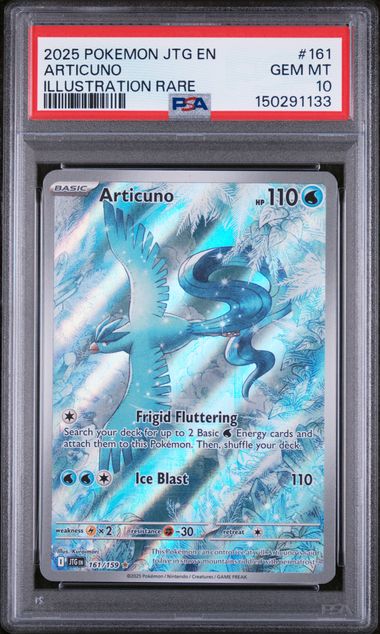 2025 English Pokemon Articuno 161/159 PSA 10