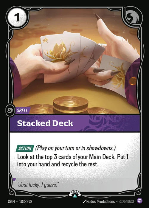 Stacked Deck (183/298) - Riftbound Organized Play Promotional Cards Foil