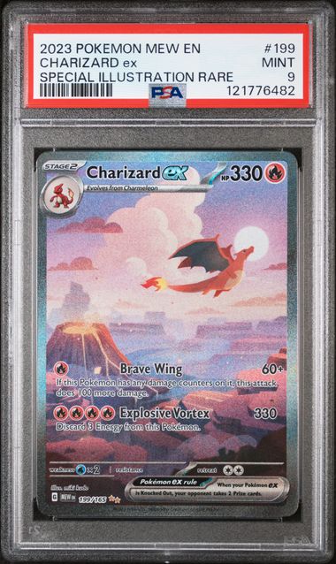 2023 English Pokemon Charizard ex 199/165 PSA 9