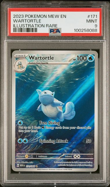 2023 Pokemon Mew EN-151 171/165  Wartortle PSA9