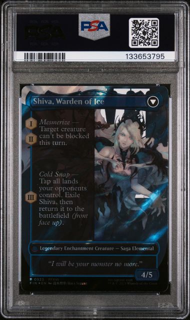MTG Final fantasy Jill/Shiva Char FIN523 PSA 10